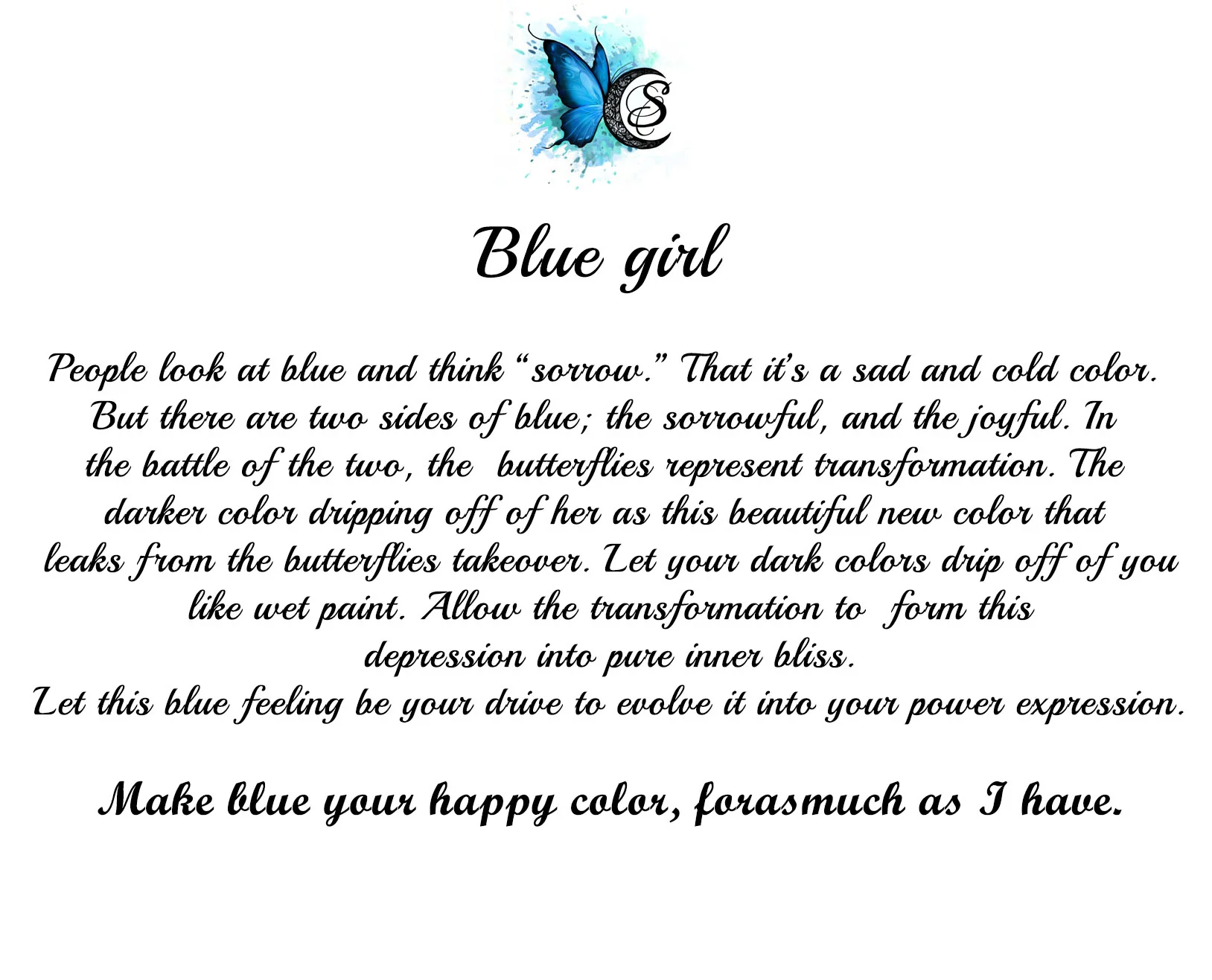Blue Girl (Depression piece) - Image 3