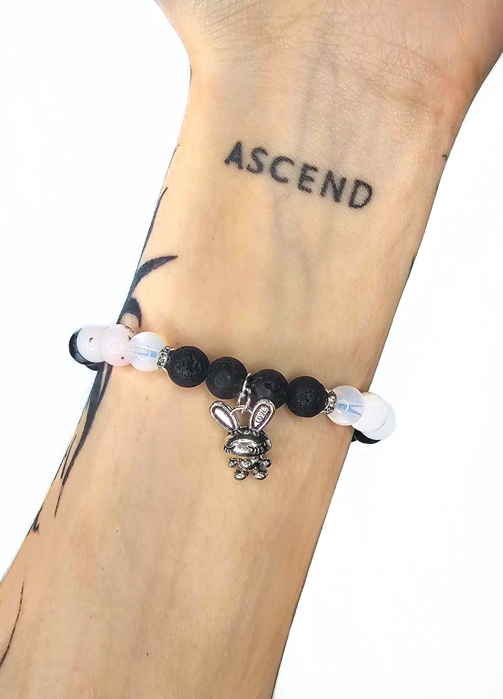 BPD & Emotion Regulation Support Aromatherapy Set | Crystal Diffuser Bracelet (Customizable Charm) & Essential Oil Spray Bottle - Image 3