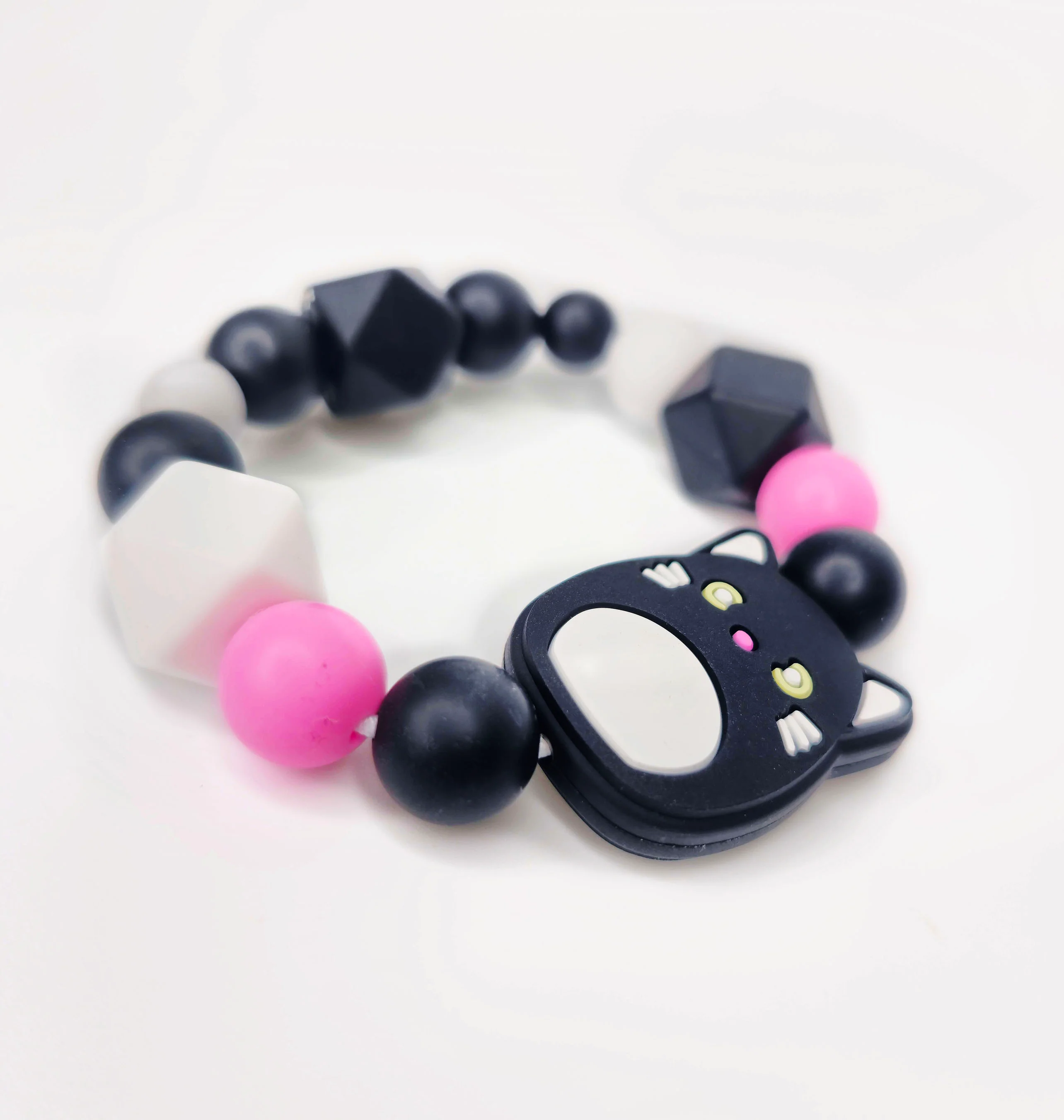 Silicone Chewable Stimming Squishmallow Cat Bracelet - Image 4